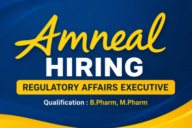 Amneal Pharmaceuticals Hiring Regulatory Affairs Executive