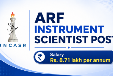 Applications are invited for ARF Instrument Scientist at JNCASR