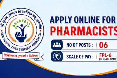 Apply Online for Pharmacists at Shri Krishna Ayush University