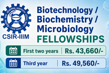 Biotechnology / Biochemistry / Microbiology Fellowships at CSIR-IIIM