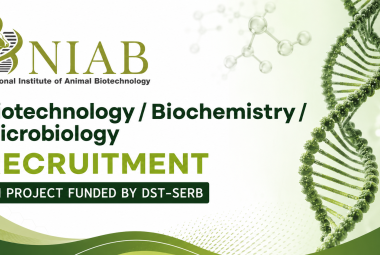 Biotechnology / Biochemistry / Microbiology Recruitment in Project funded by DST-SERB, NIAB