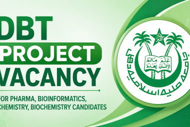 DBT Project Vacancy for Pharma, Bioinformatics, Chemistry, Biochemistry candidates at Jamia Millia Islamia