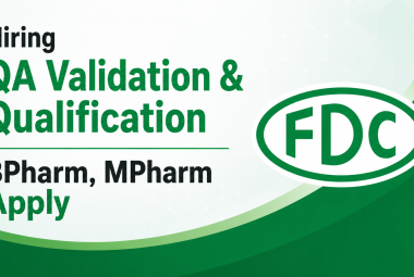 FDC India Hiring QA Validation & Qualification