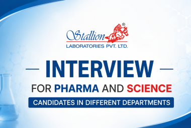 Interview for Pharma and Science candidates in different departments at Stallion Laboratories