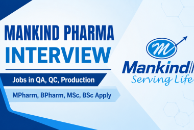 Mankind Pharma Interview : Jobs in QA, QC, Production