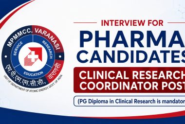 MPMMCC Interview for Pharma candidates - Clinical Research Coordinator Post