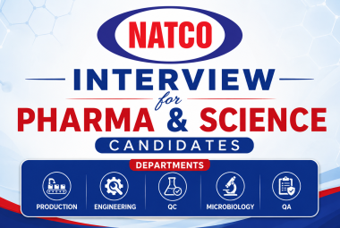 NATCO Interview for Pharma and Science candidates in Production, QC, Microbiology and QA