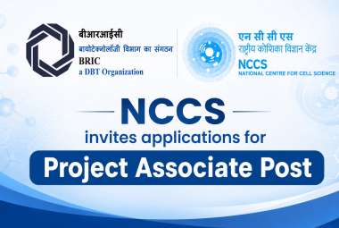 NCCS invites applications for Project Associate Post