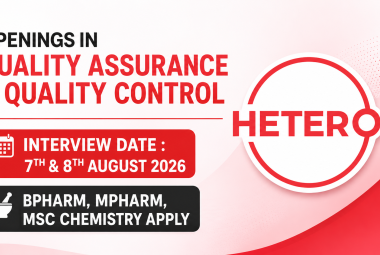 Openings in Quality Assurance and Quality Control at Hetero