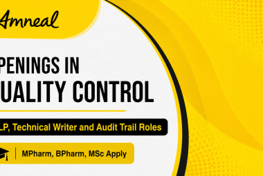 Openings in Quality Control at Amneal Pharma