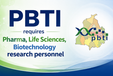 PBTI requires Pharma, Life Sciences, Biotechnology research personnel