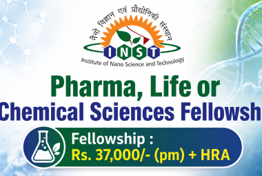 Pharma, Life or Chemical sciences Fellowship at Institute of Nano Science and Technology