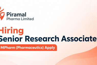 Piramal Pharma Hiring Senior Research Associate