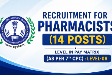 Recruitment for Pharmacists at AIIMS