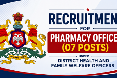 Recruitment for Pharmacy Officer under District Health and Family Welfare Officers