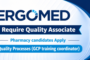 Require Quality Associate at Ergomed