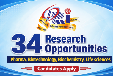 34 Research opportunities for Pharma, Biotechnology, Biochemistry, Life sciences candidates at CDRI