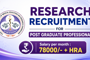 Research Recruitment for Post Graduate Professional at PGIMER 