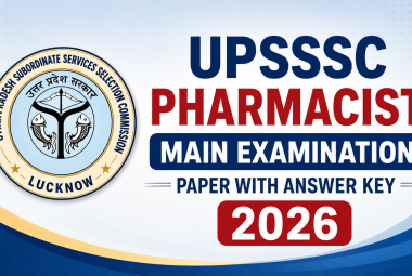 UPSSSC Pharmacist Main Examination Paper with Answer Key 2026