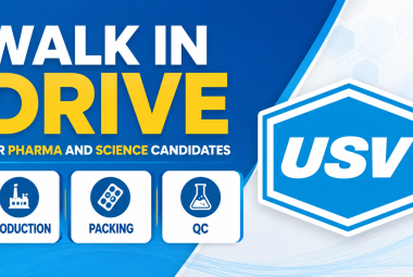 Walk In Drive for Pharma and Science candidates in Production, Packing, QC at USV Private Limited