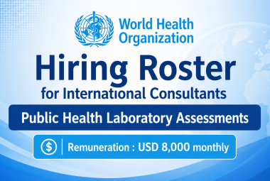 World Health Organization Hiring Roster for International Consultants