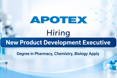 Apotex Inc Hiring New Product Development Executive