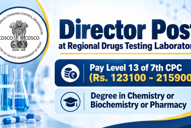 Applications are invited for post of Director at Regional Drugs Testing Laboratory
