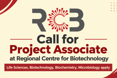 Call for Project Associate at Regional Centre for Biotechnology