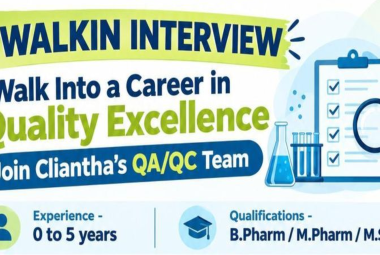 Career in Quality Excellence at Cliantha Research