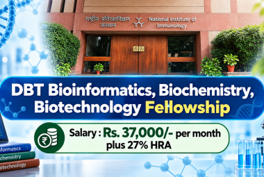 DBT Bioinformatics, Biochemistry, Biotechnology Fellowship at National Institute of Immunology