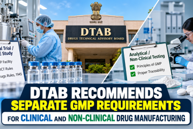 DTAB Recommends Separate GMP Requirements for Clinical and Non-Clinical Drug Manufacturing