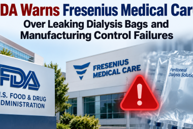 FDA Warns Fresenius Medical Care Over Leaking Dialysis Bags and Manufacturing Control Failures