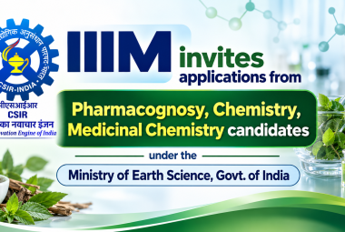 IIIM invites applications from Pharmacognosy, Chemistry, Medicinal Chemistry candidates