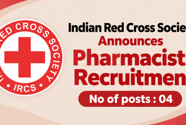 Indian Red Cross Society Announces Pharmacists Recruitment