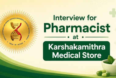 Interview for Pharmacist at Karshakamithra Medical Store at UVH