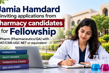Jamia Hamdard inviting applications from pharmacy candidates for Fellowship