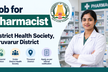 Job for Pharmacist at District Health Society, Tiruvarur District