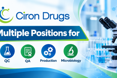 Multiple Positions for QC, QA, Production, Microbiology at Ciron Drugs