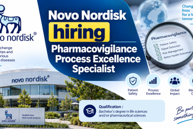 Novo Nordisk hiring Pharmacovigilance Process Excellence Specialist