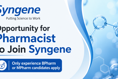 Opportunity for Pharmacist to Join Syngene