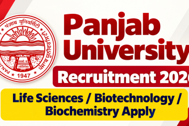 Panjab University Recruitment 2026