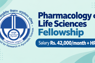 Pharmacology or Life Sciences Fellowship at Regional Ayurveda Research Institute
