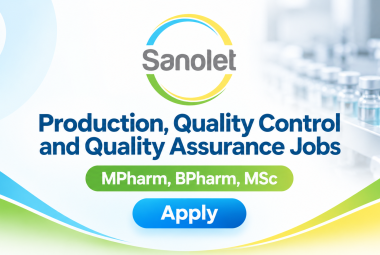 Production, Quality Control and Quality Assurance Jobs at Sanolet Lifecare