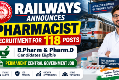 Railways Announces Pharmacist Recruitment for 118 Posts - B.Pharm & Pharm.D Candidates Eligible