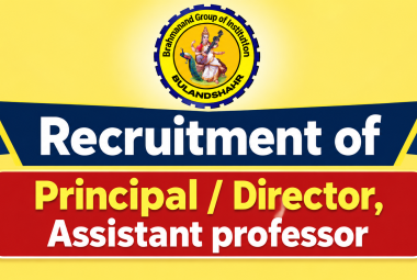 Recruitment of Principal / Director, Assistant professor post at Brahmanand Group of Institutions