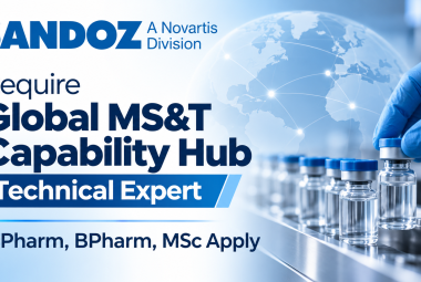 Require Global MS&T Capability Hub Technical Expert at Sandoz