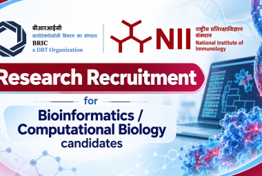 Research Recruitment for Bioinformatics / Computational Biology candidates at NII
