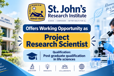 St. John's Research Institute Offers Working Opportunity as Project Research Scientist