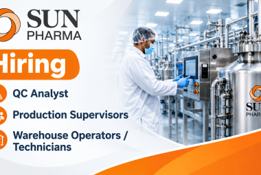 Sun Pharma Hiring QC Analyst, Production Supervisors, Warehouse Operators / Technicians