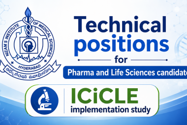 Technical positions for Pharma and Life Sciences candidates at NIMS